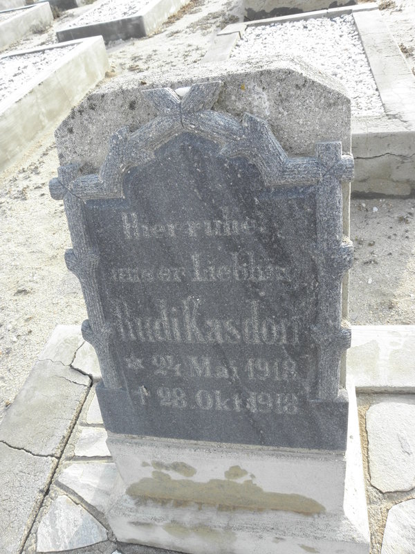 KASDORF Rudi 1918-1918