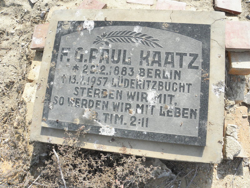 KAATZ F.G. Paul 1883-1957