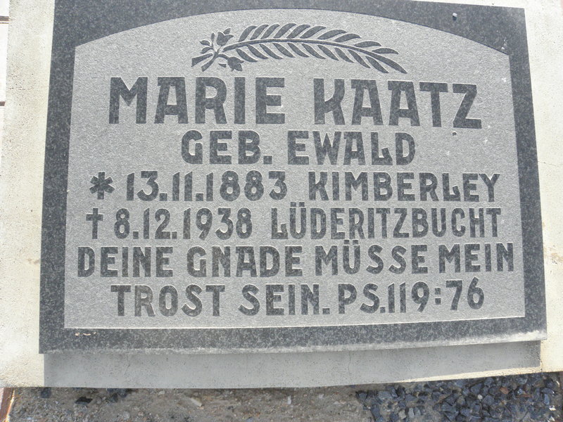 KAATZ Marie nee EWALD 1883-1938