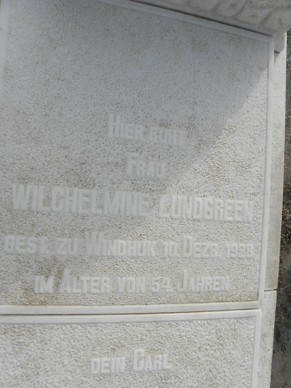 LUNDGREEN Wilchelmine -1928