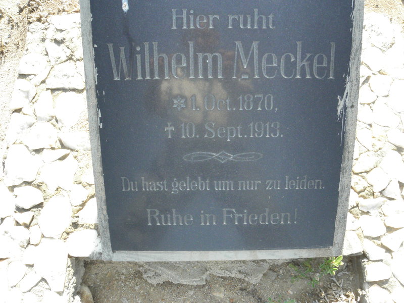 MECKEL Wilhelm 1870-1913