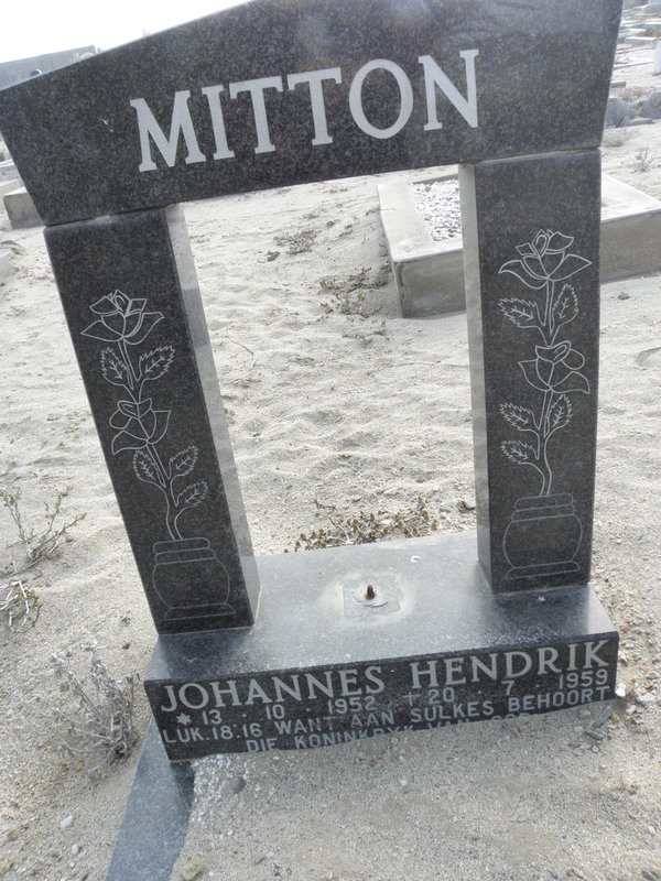 MITTON Johannes Hendrik 1952-1959