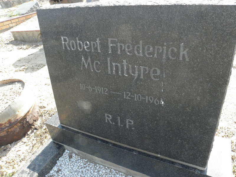 McINTYRE Robert Frederick 1912-1964