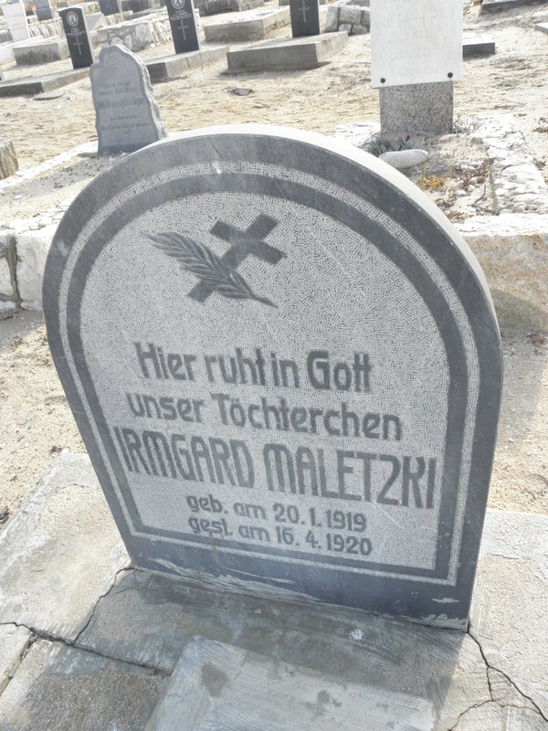 MALETZKI Irmgard 1919-1920