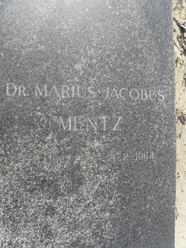 MENTZ Marius Jacobus 1922-1964