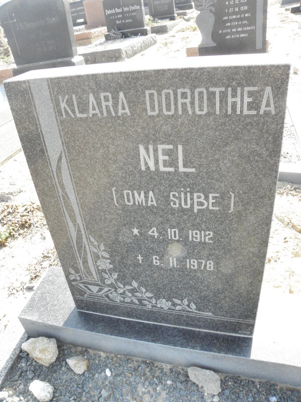 NEL Klara Dorothea 1912-1978