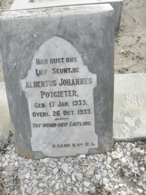 POTGIETER Albertus Johannes 1933-1933
