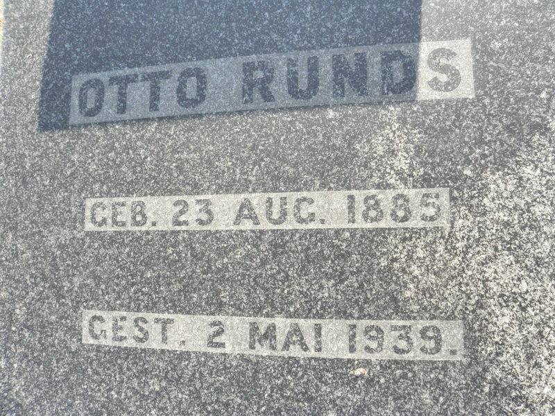 RUNDS Otto 1885-1939