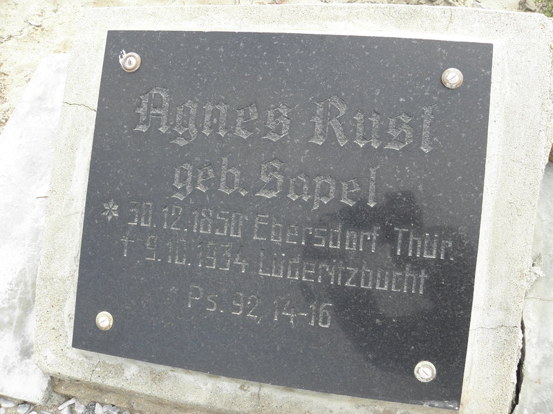 RUST Agnes nee SAPEL 1850-1934