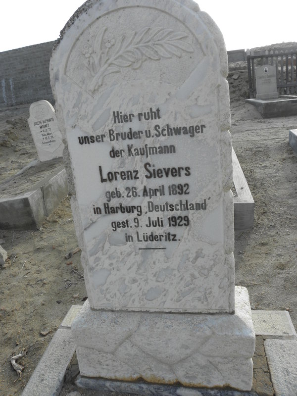 SIEVERS Lorenz 1892-1929