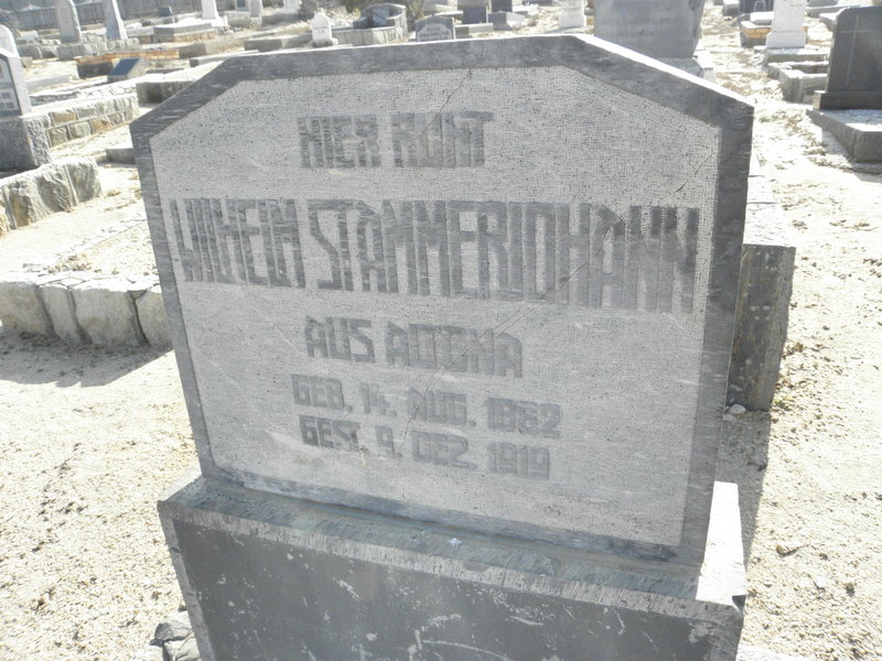 STAMMERIOHANN Wilhelm 1862-1919
