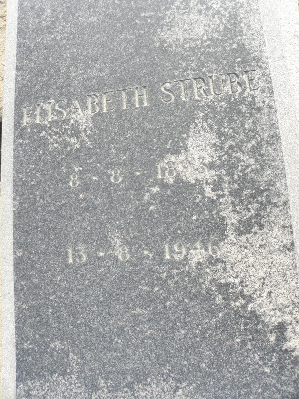 STRUBE Elisabeth 1893-1946