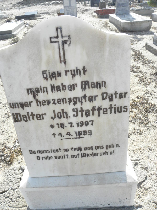 STAFFETIUS Walter Joh, 1907-1939