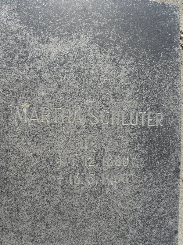 SCHLUTER Martha 1880-1968