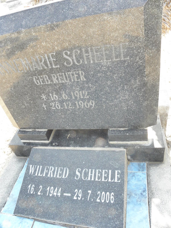 SCHEELE Annemarie nee REUTER 1912-1969 :: SCHEELE Wilfred 1944-2006