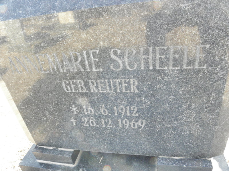 SCHEELE Annemarie nee REUTER 1912-1969