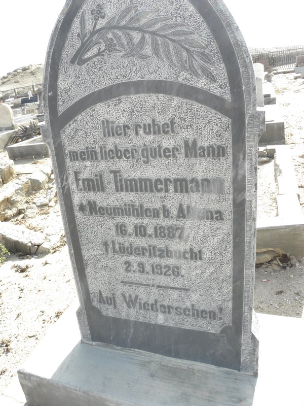 TIMMERMANN Emil 1887-1926