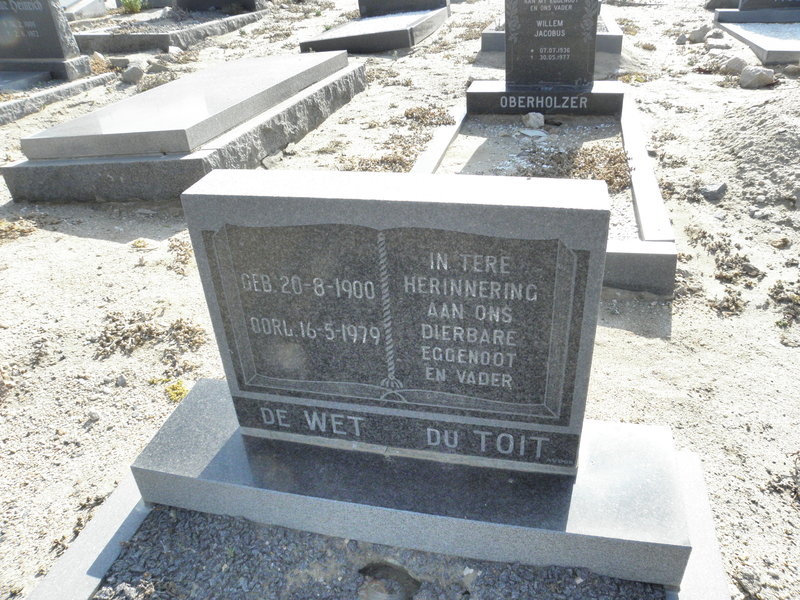 TOIT De Wet, du 1900-1979