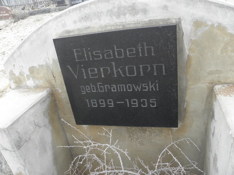 VIERKORN Elizabeth nee GRAMOWSKI 1899-1935