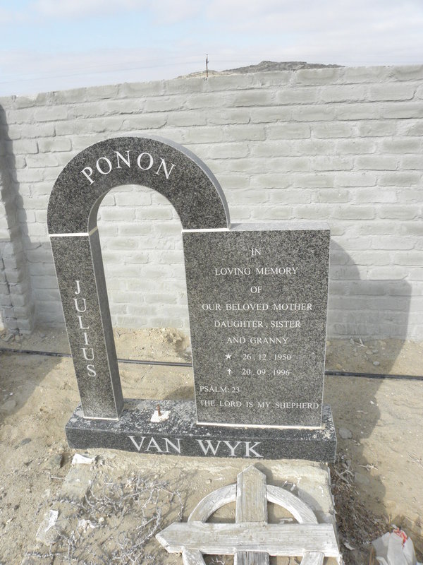 WYK Julius Ponon, van 1950-1996