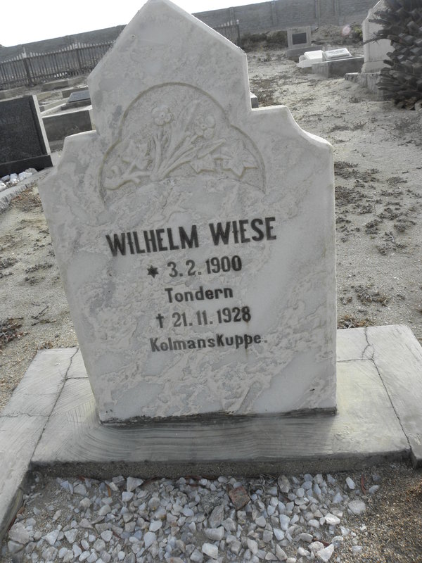WIESE Wilhelm 1900-1928