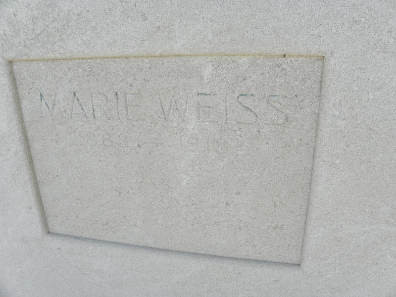 WEISS Marie 1888-1918