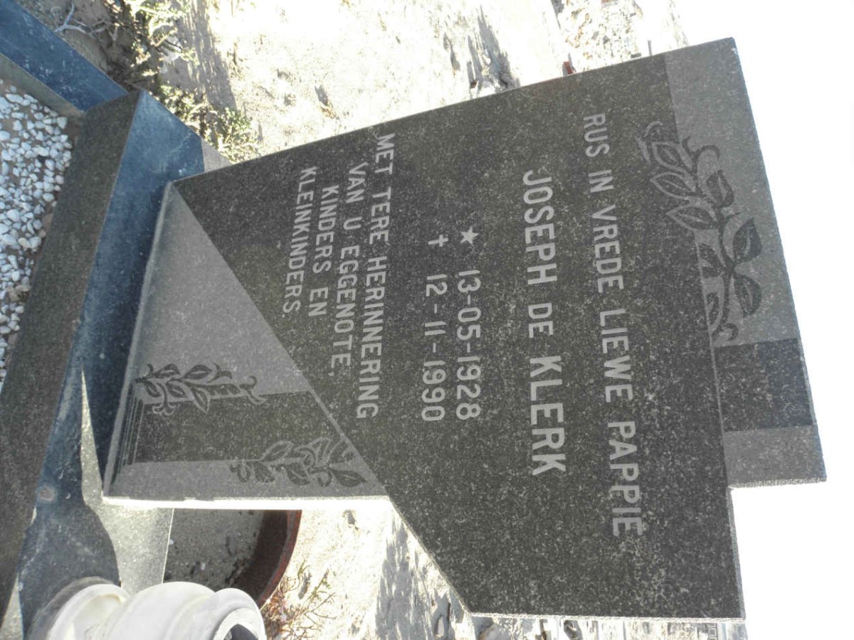 KLERK Joseph, de 1928-1990