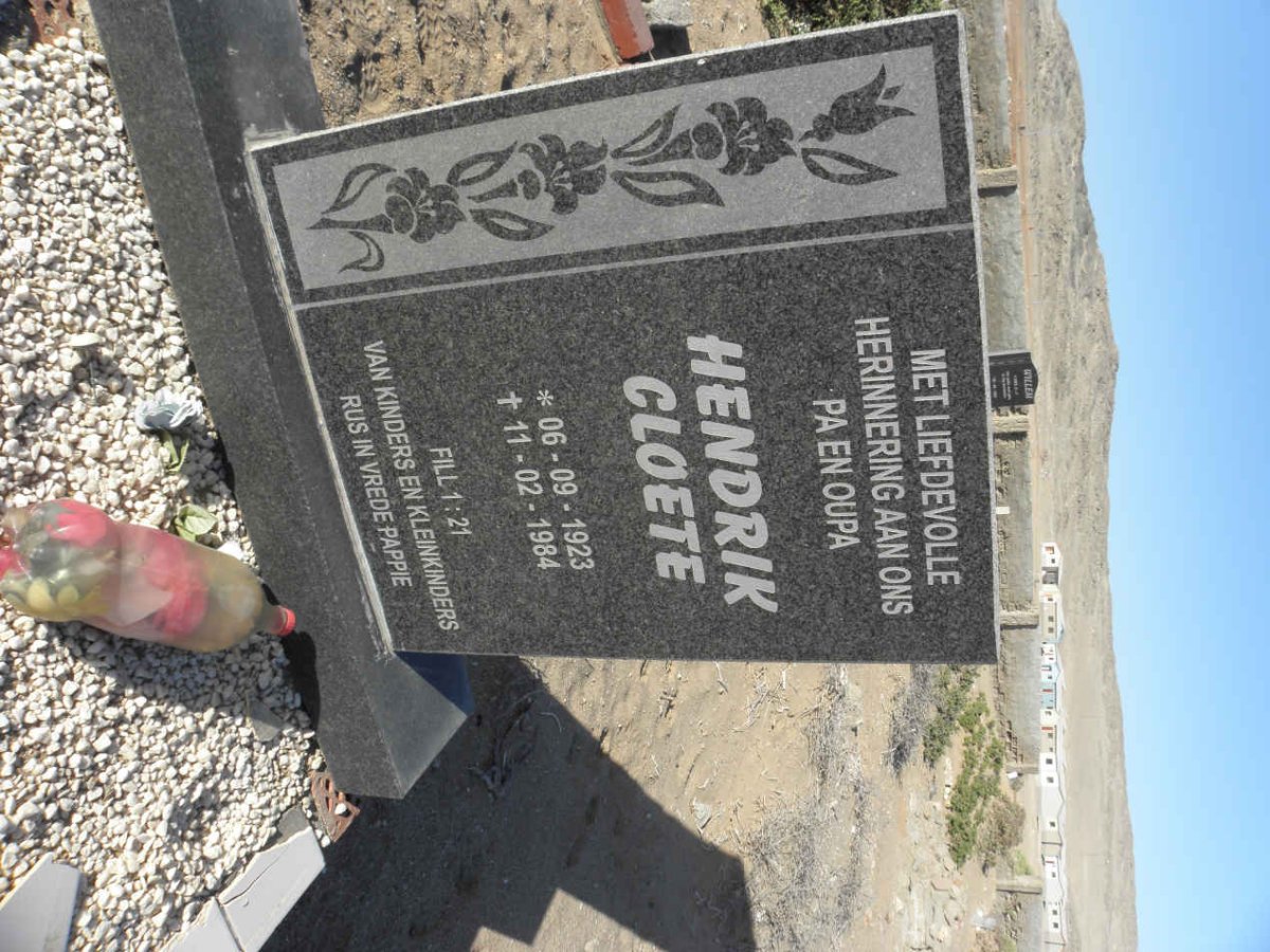 CLOETE Hendrik 1923-1984