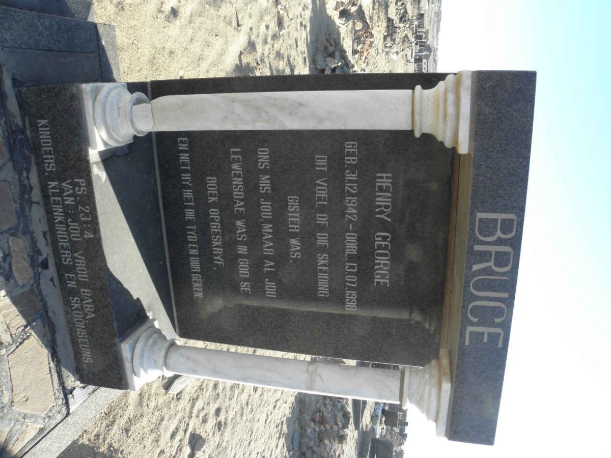 BRUCE Henry George 1942-1998