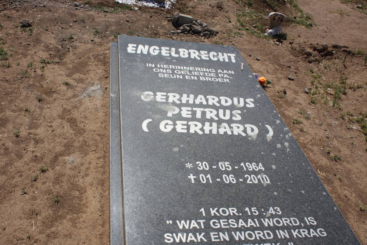 ENGELBRECHT Gerhardus Petrus 1964-2010
