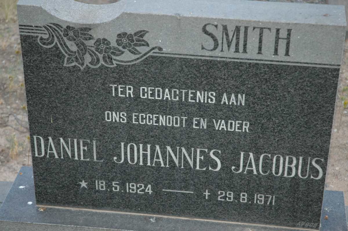 SMITH Daniel Johannes Jacobus 1924-1971