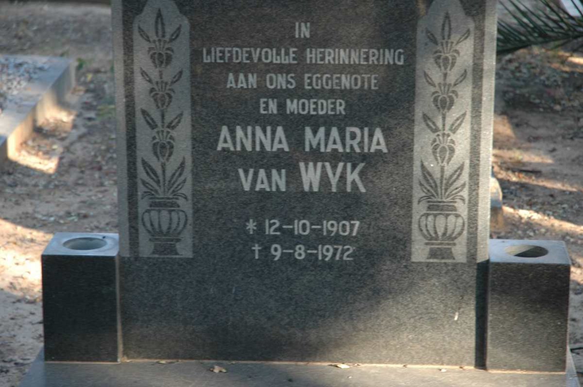 WYK Anna Maria, van 1907-1972