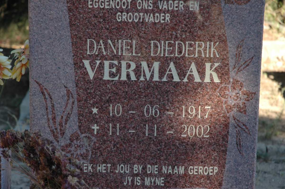 VERMAAK Daniel Diederik 1917-2002