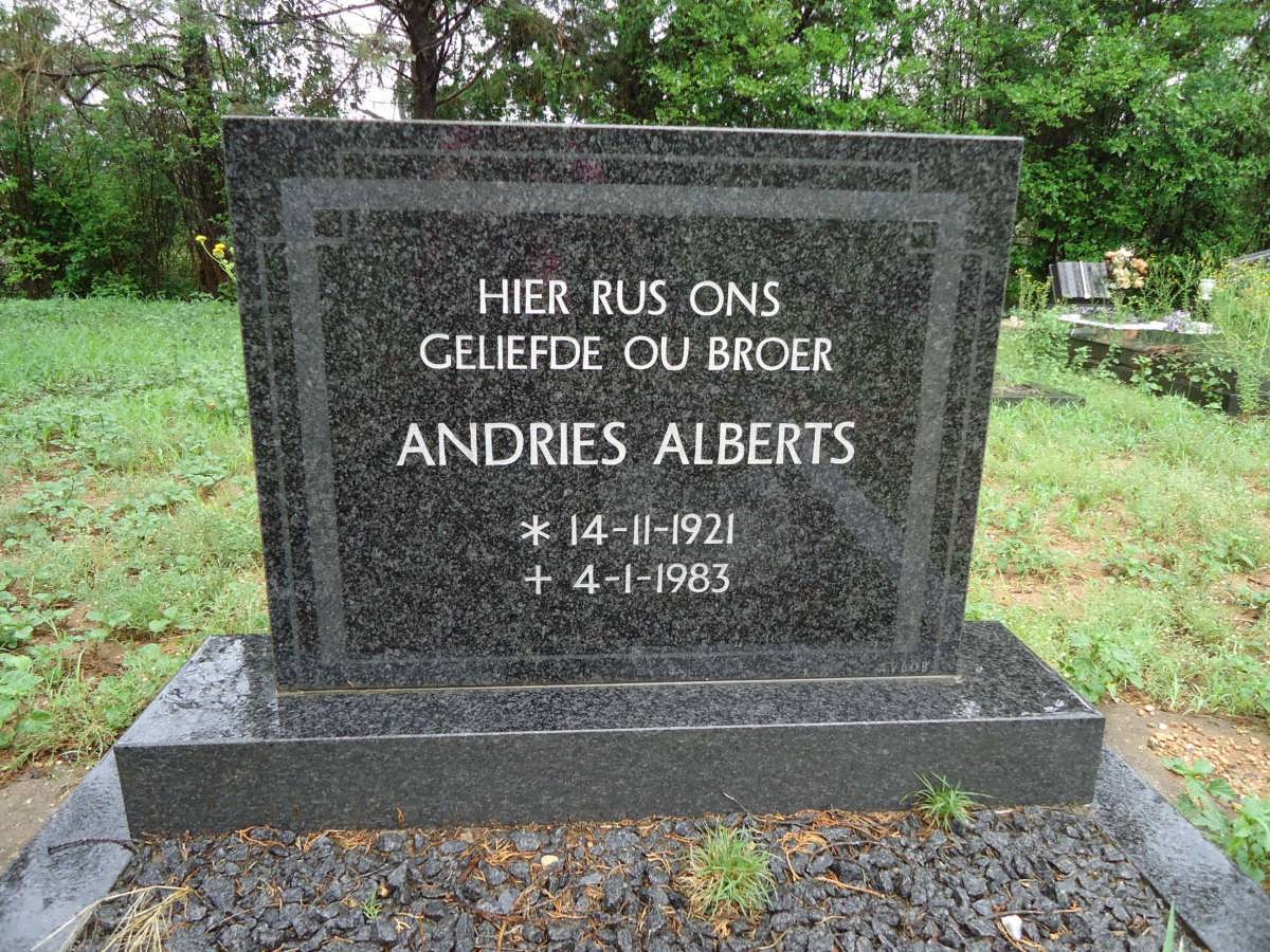 ALBERTS Andries 1921-1983