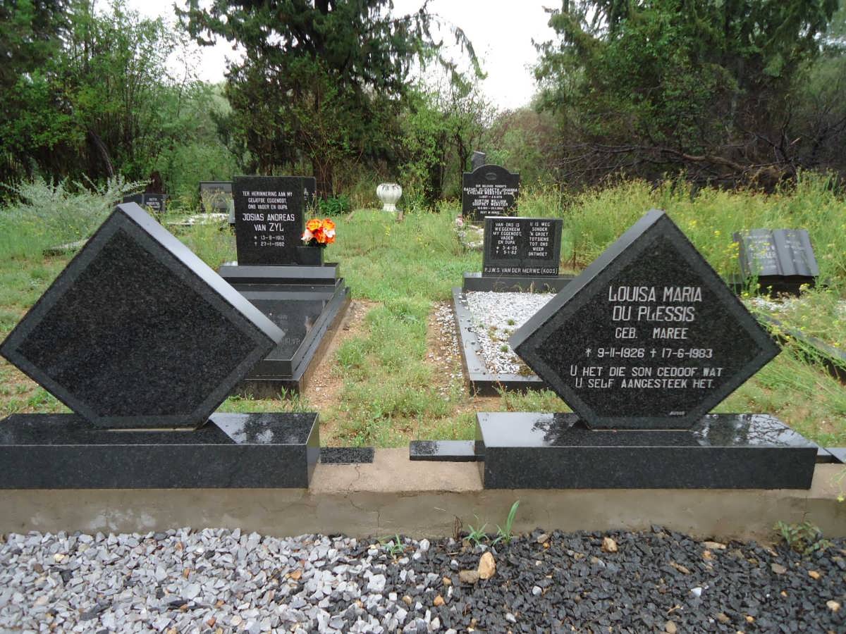 PLESSIS Louisa Maria, du nee MAREE 1928-1983