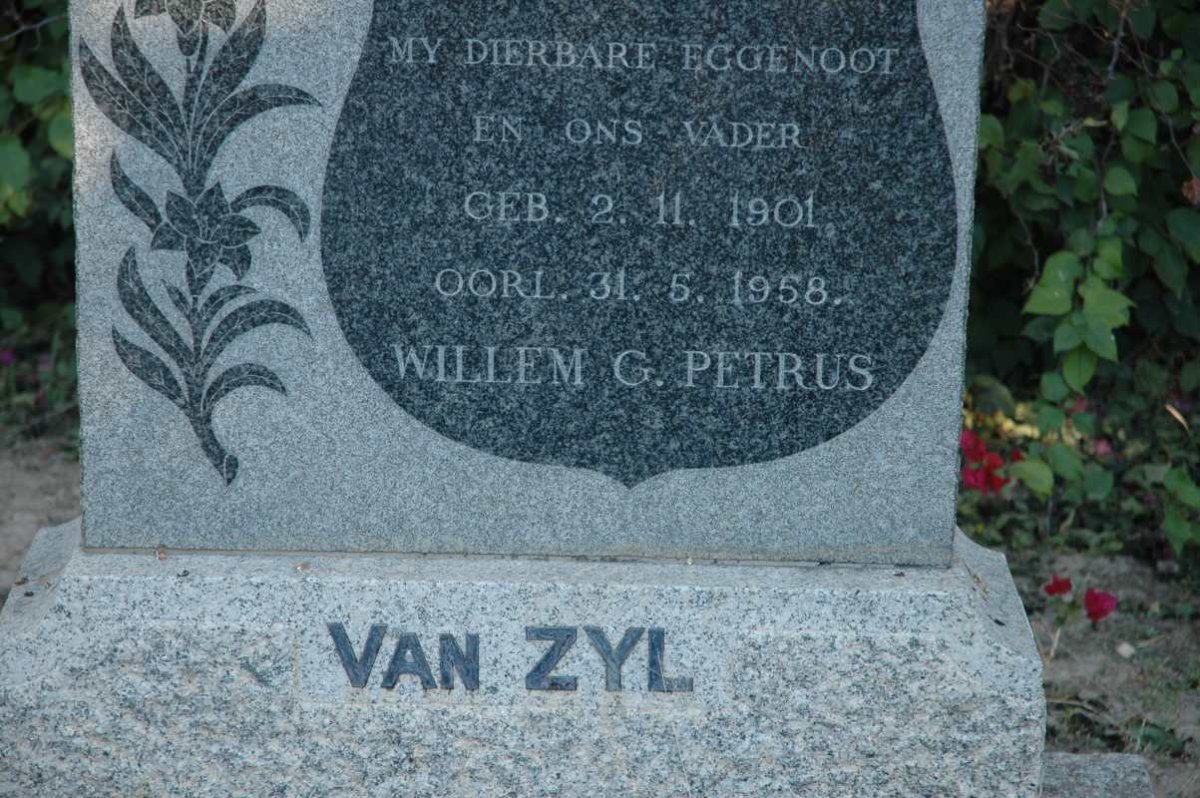 ZYL Willem G. Petrus, van 1901-1958