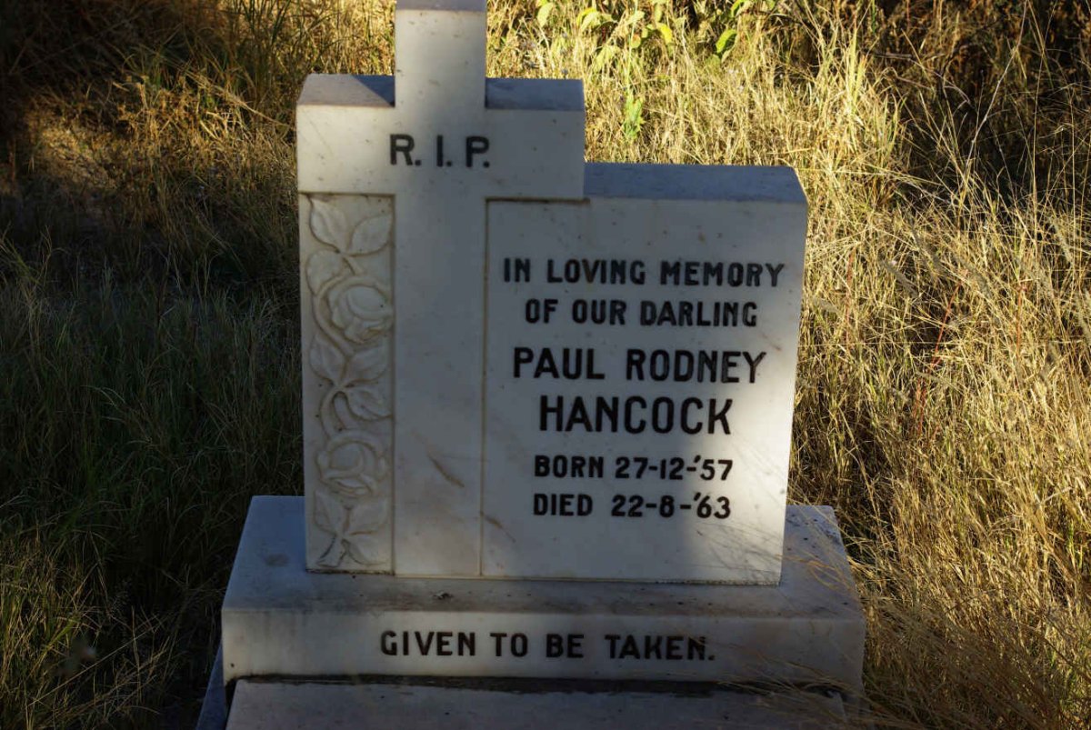 HANCOCK Paul Rodney 1957-1963