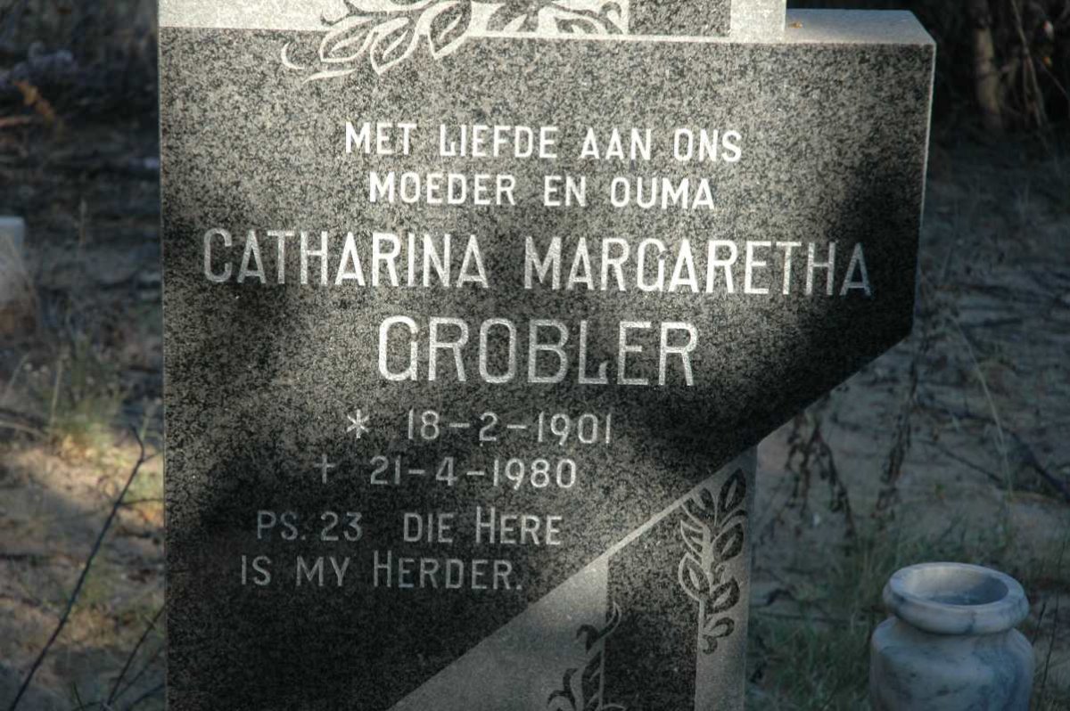 GROBLER Catharina Margaretha 1901-1980