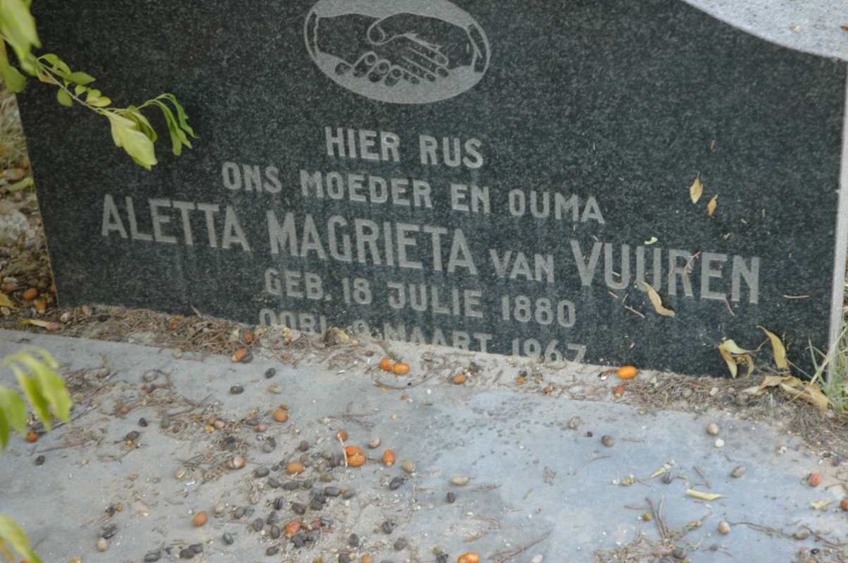 VUUREN Aletta Magrieta, van 1880-1967