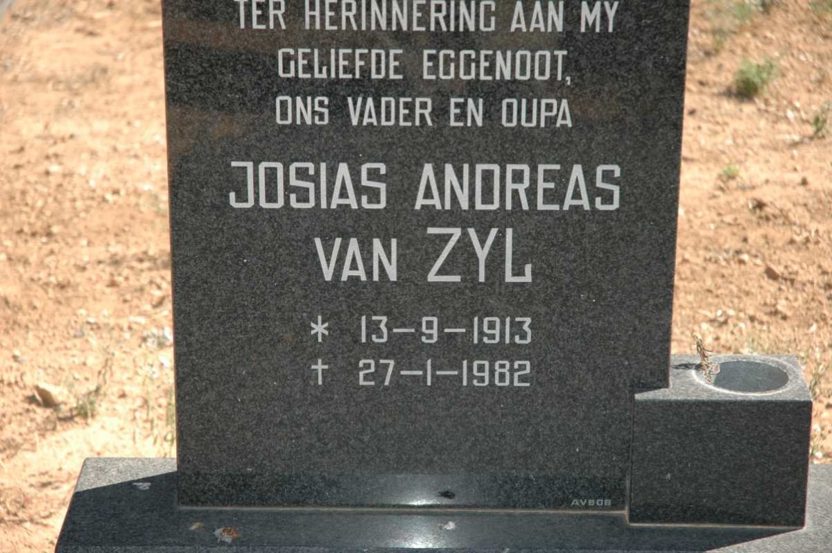 ZYL Josias Andreas, van 1913-1982