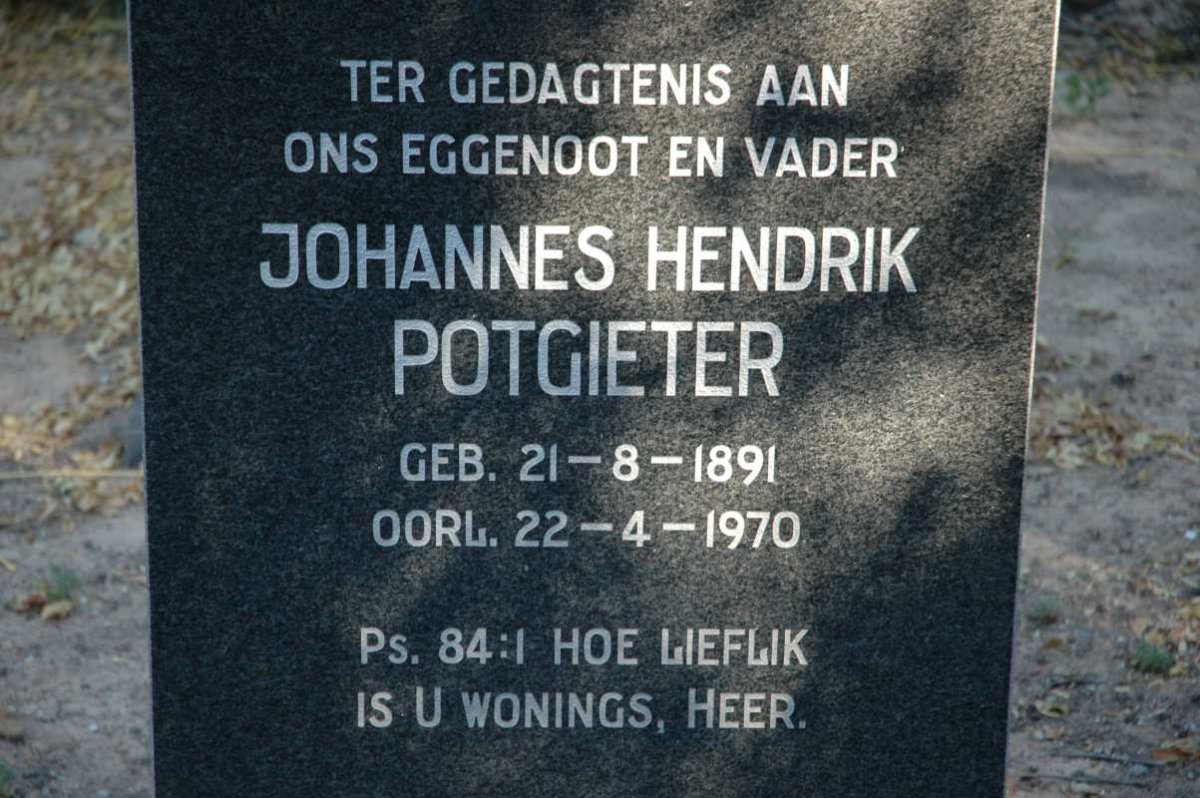 POTGIETER Johannes Hendrik 1891-1970