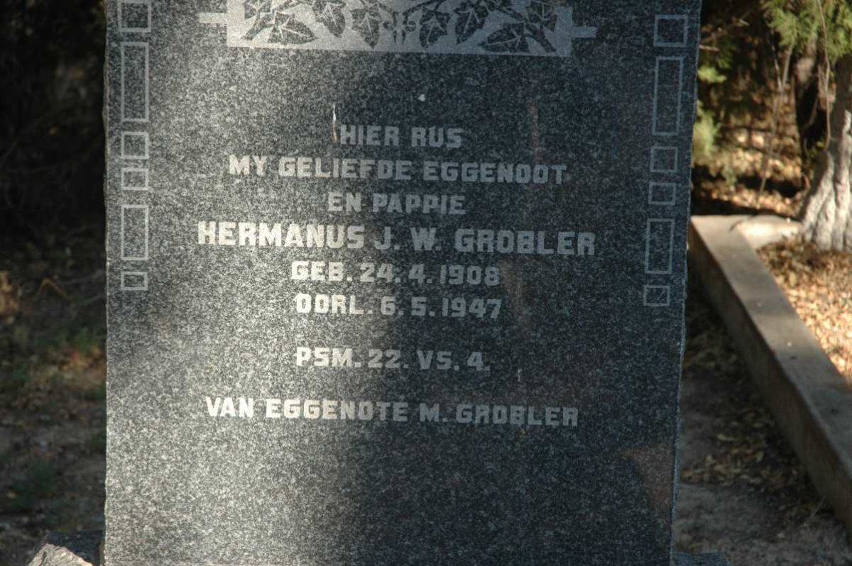 GROBLER Hermanus J.W. 1908-1947