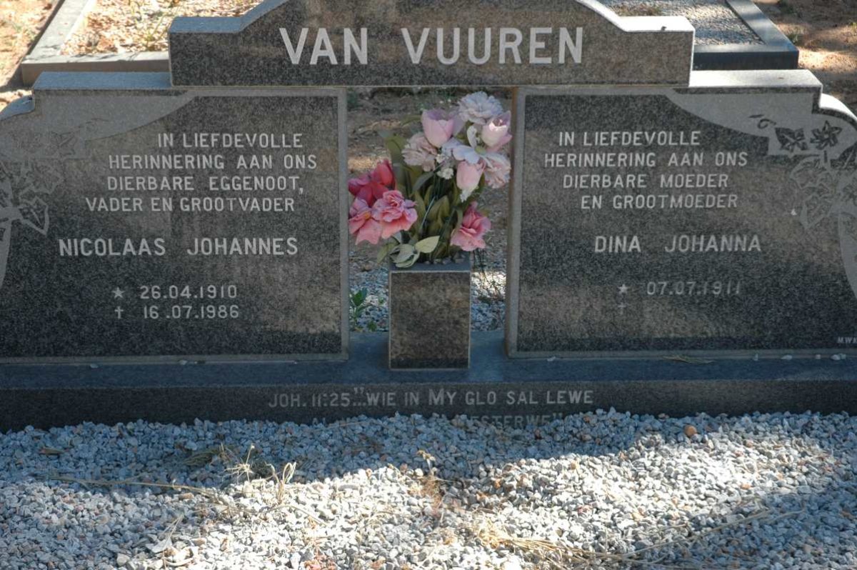 VUUREN Nicolaas Johannes, van 1910-1986 &amp; Dina Johanna 1911-