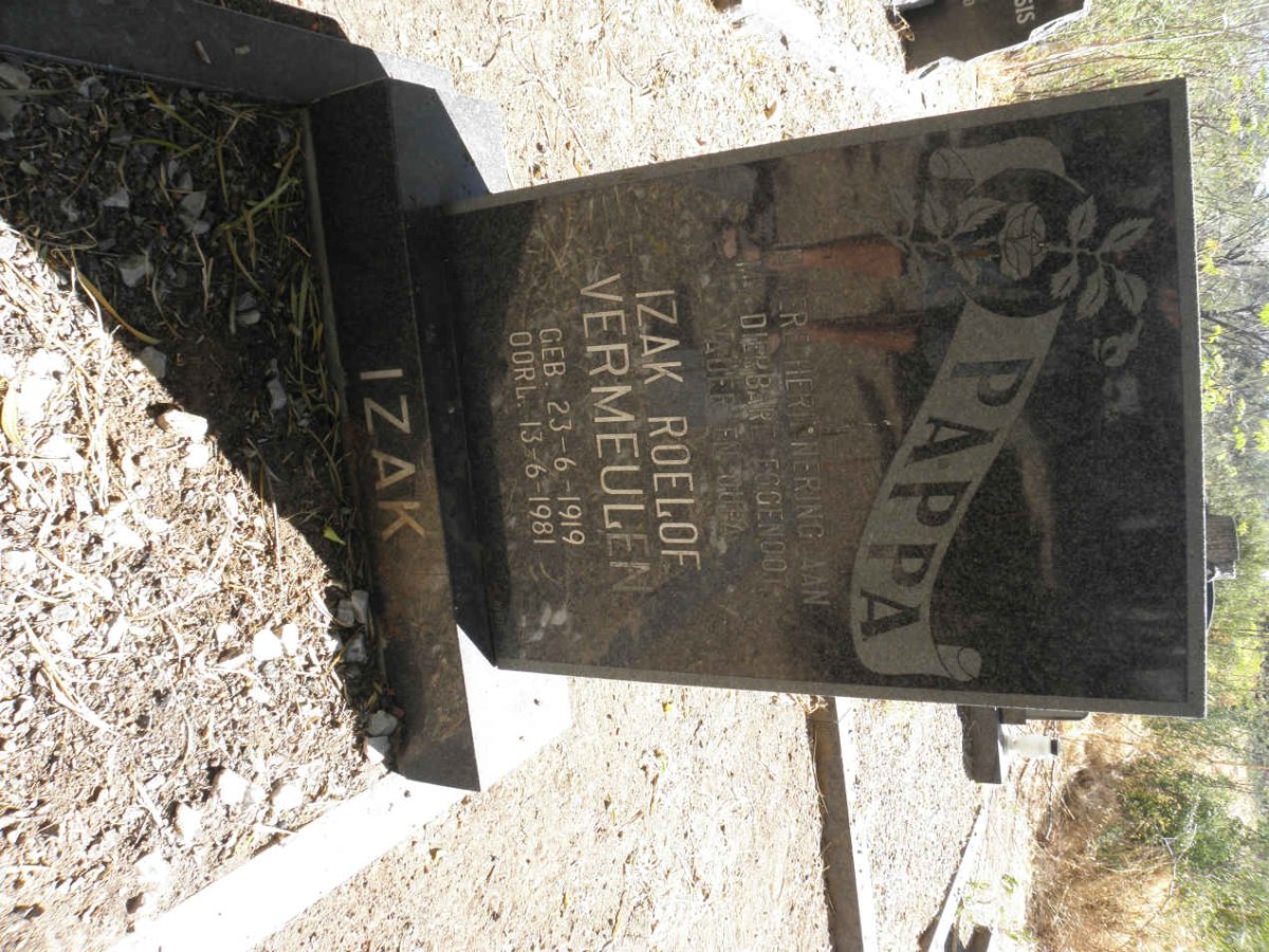 VERMEULEN Izak Roelof 1919-1981