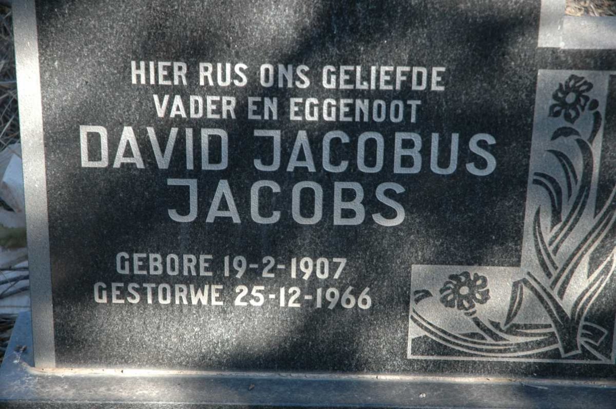 JACOBS David Jacobus 1907-1966