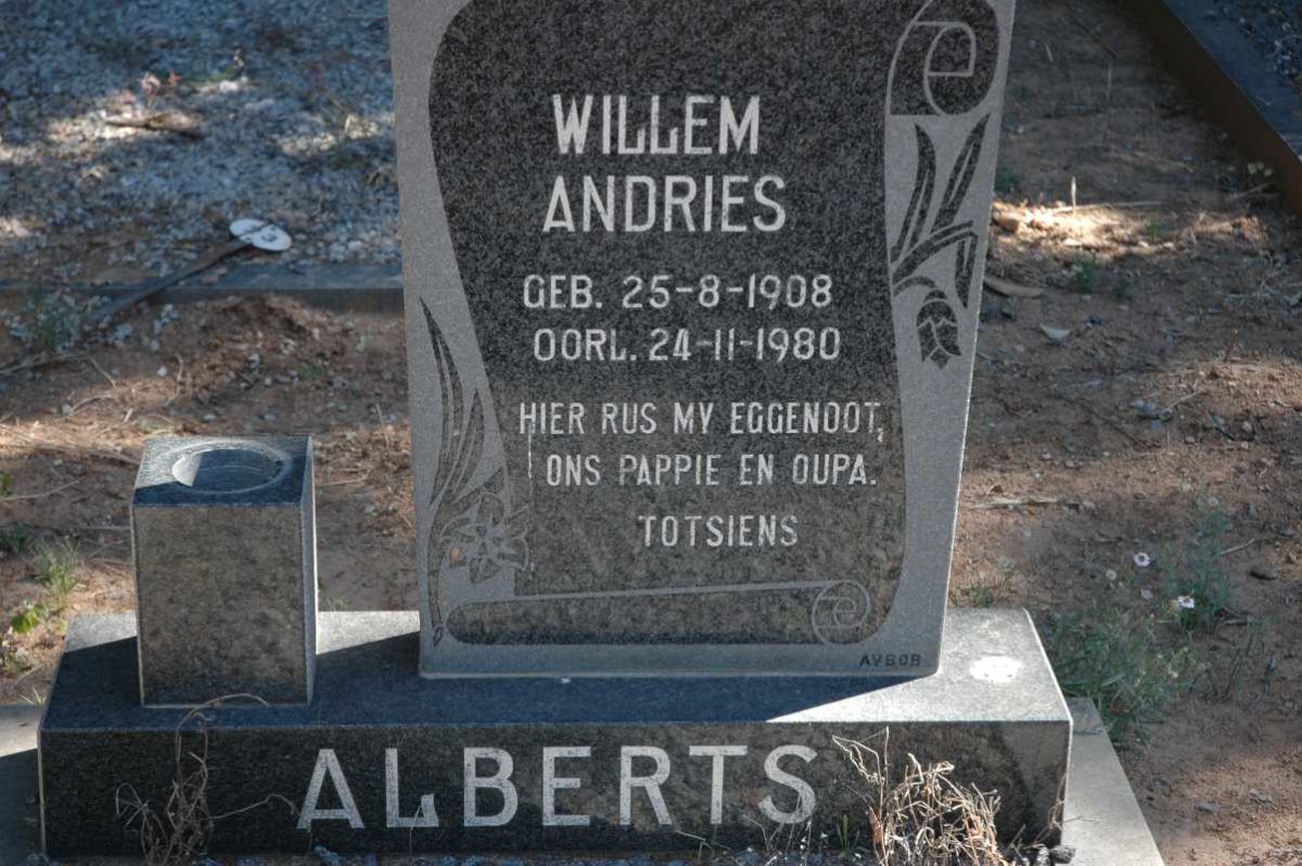 ALBERTS Willem Andries 1908-1980