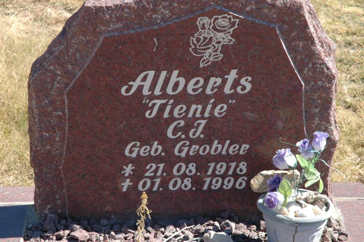 ALBERTS C.J.nee GROBLER 1918-1996
