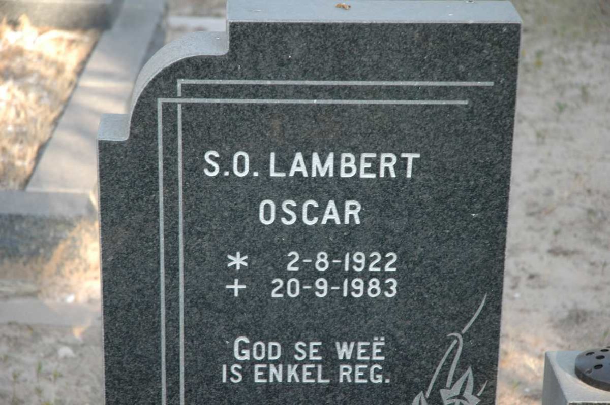 LAMBERT S.O. 1922-1983