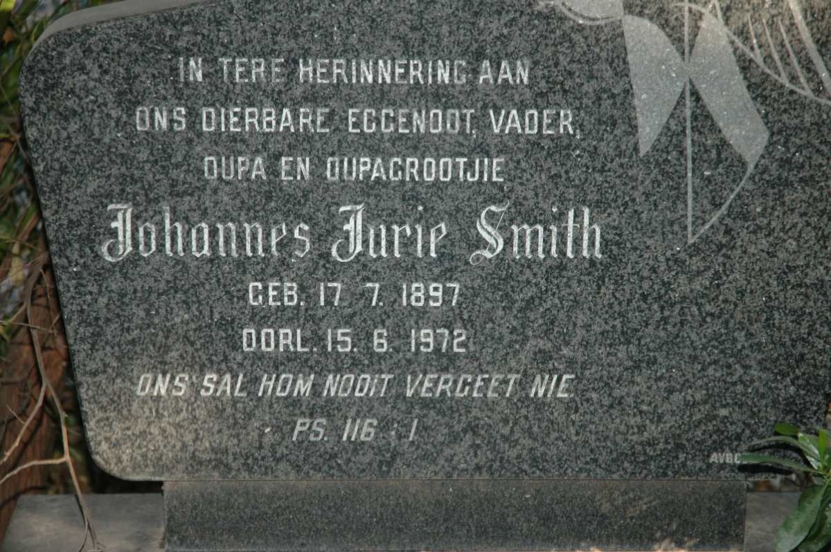 SMITH Johannes Jurie 1897-1972