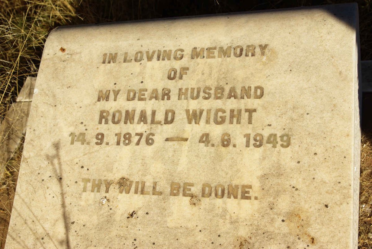 WIGHT Ronald 1876-1949